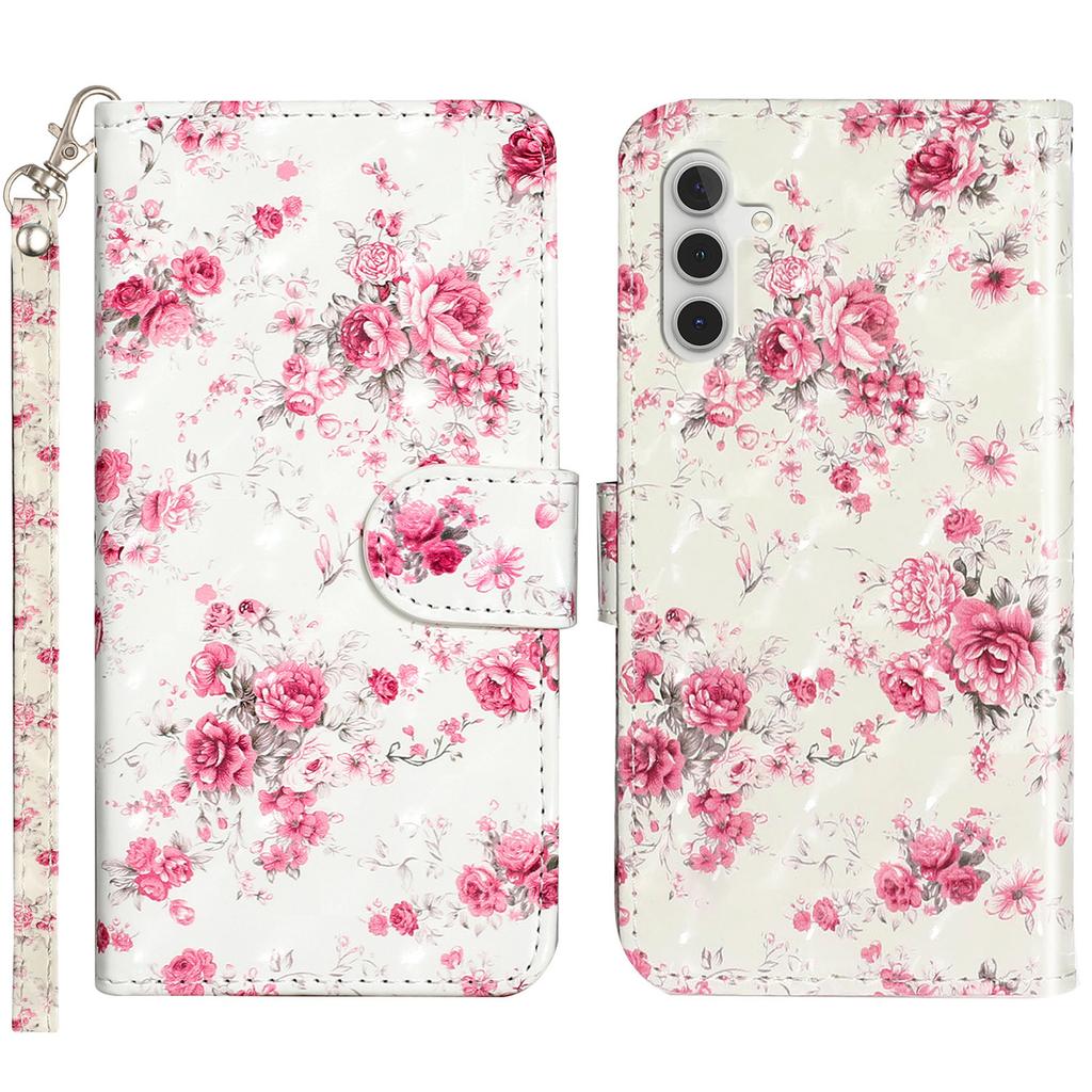 For Samsung Galaxy A05s 4G Leather Case 3D Pattern Printing Wallet Phone Cover