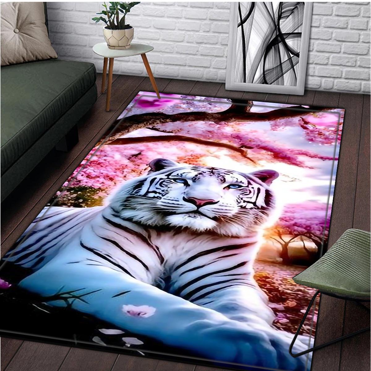 

Ковер с изображением тигра, кухонный коврик, ковер с принтом для гостиной, спальни, подарок, украшение дома