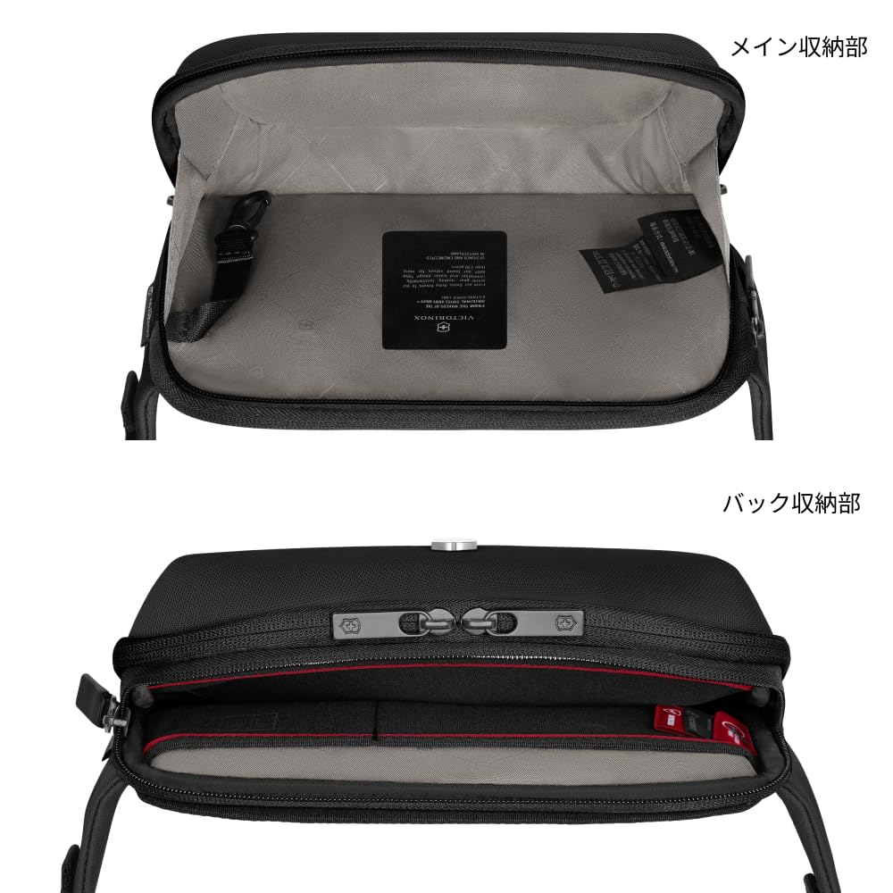 Victorinox Altmont Modern Belt Bag with Earphone Sound Pocket and Smartphone 3L Antibacterial Perfect for International Black Pocket, Capacity,