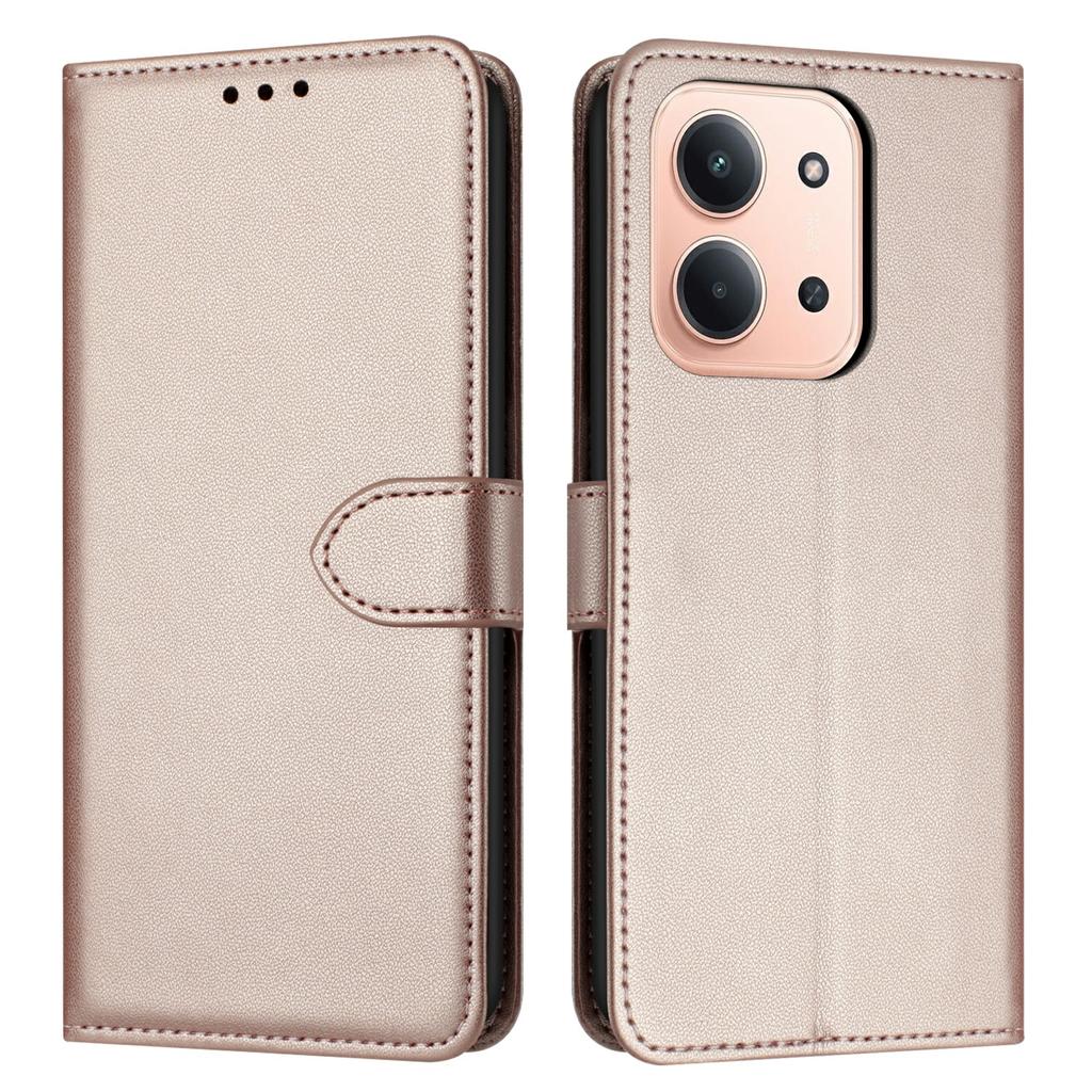 Für Xiaomi Redmi 15C 4G (Global) (171 mm)/Poco C85 4G (171 mm) Hülle Ständer Brieftasche Leder Handyhülle mit Riemen