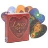 Lovers Oracle Cards Exquisite Heart-shaped Fortune Telling Tarot Deck For Couples
