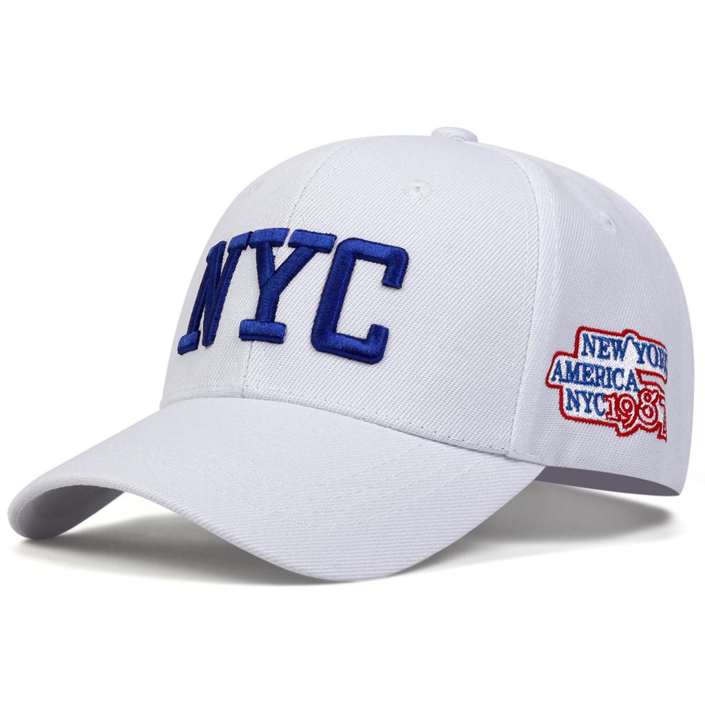 Unisex NYC Letter Embroidery Baseball Caps Spring Autumn Outdoor Sunscreen Hat Adjustable Casual Trucker Hats