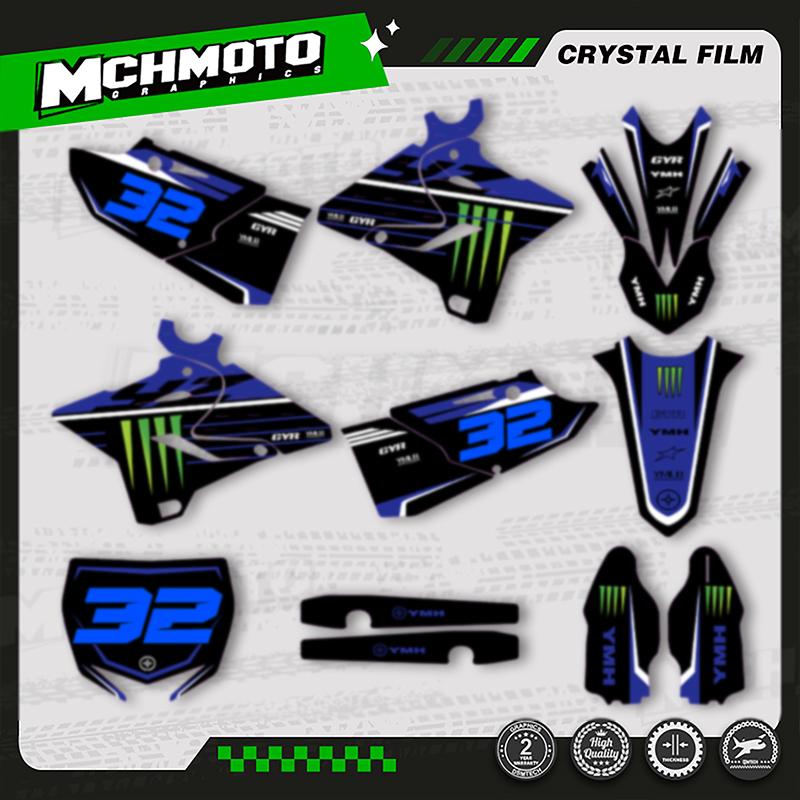 MCHMFG Motorcycle Graphics Kits For YAMAHA 2015- YZ125 YZ250 YZ 125 250 Decal Stickers for YZ250X 2016-