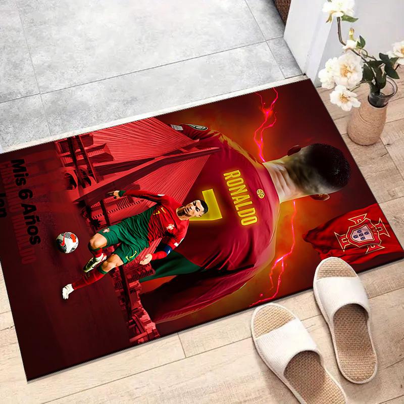 1pc Number 7 Soccer Design Printed Area Rug Carpet for Bedroom Living Room Home Decor Rugs Mat Non Slip Mat Rug for Bedside