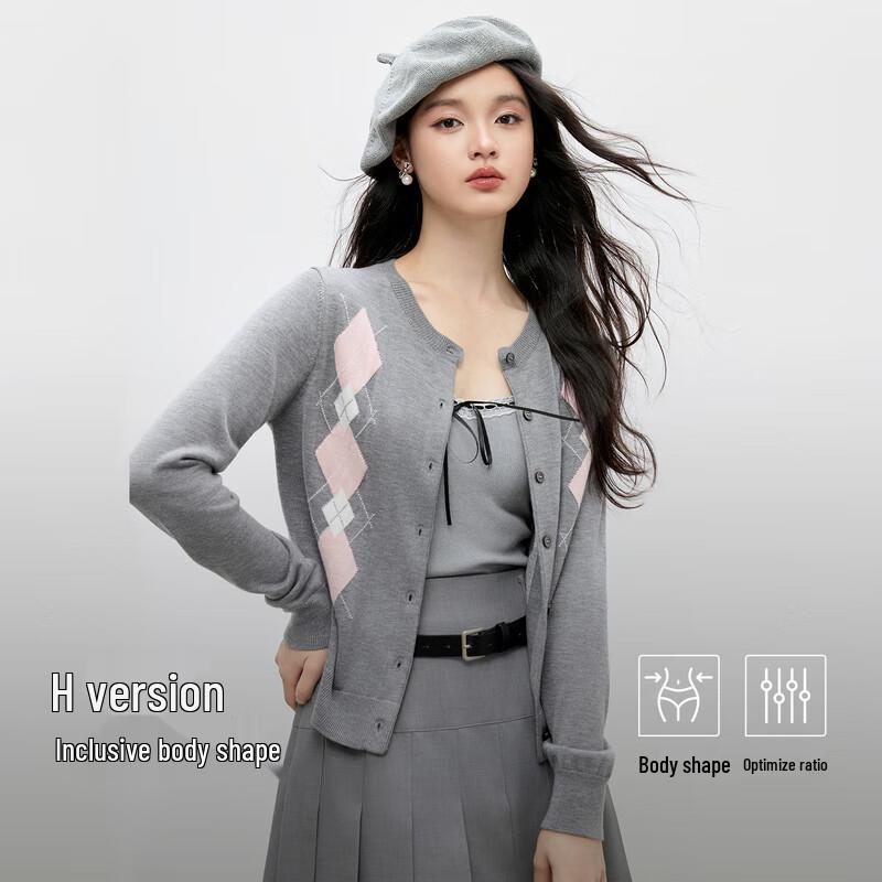 

Qiushui Yiren Women s Hooded Knit Cardigan L