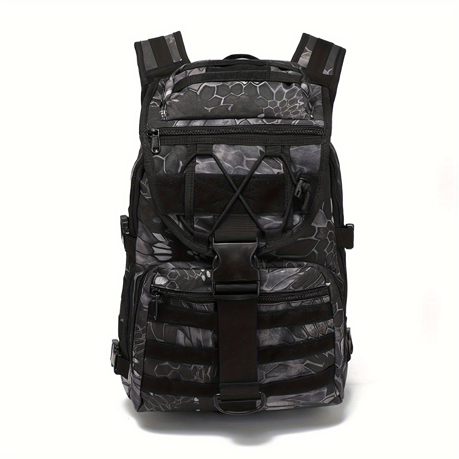 

Спортивний рюкзак на відкритому повітрі великої місткості, чоловіча туристична сумка, камуфляжна дорожня сумка, військова тактична сумка, мисливська сумка, підходить для кемпінгу, риболовлі, походів камуфляжний/чорний