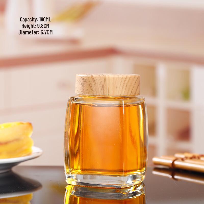 ZISIZ Square Glass Multipurpose Storage Jar