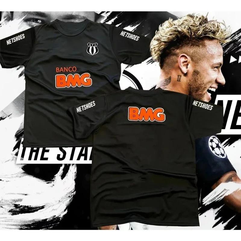 Classic Retro Santos Football Jersey 11 Santossi Neymar Men's Outdoor Sports Plus Size 3D Printed Plus Size Quick Drying T-shirt
