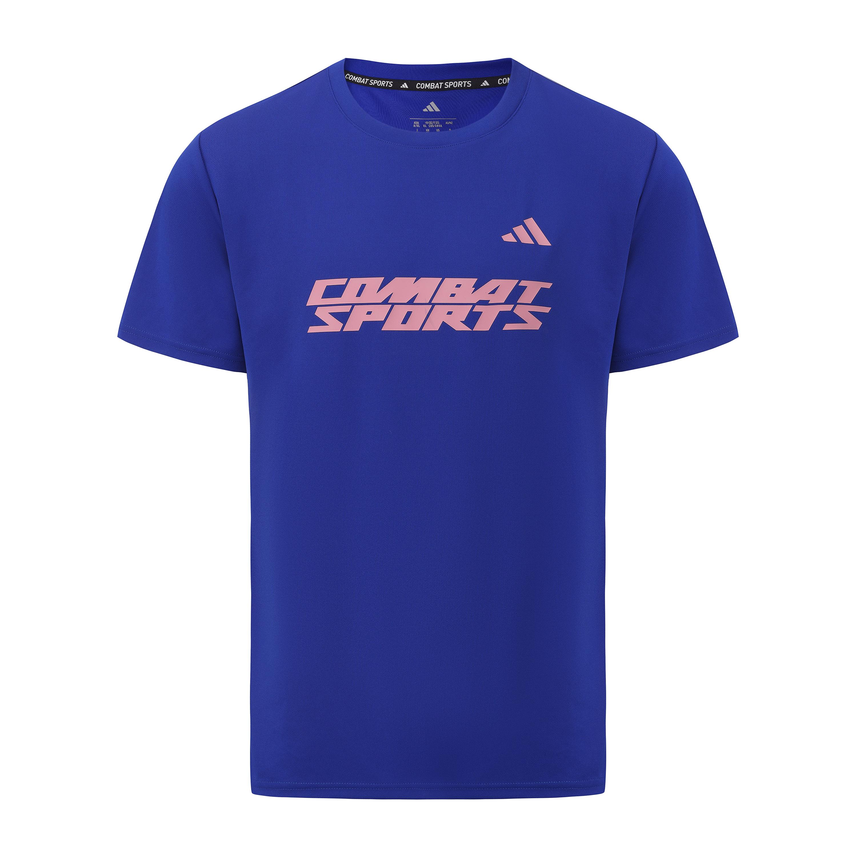 Adidas Quick Dry Crew Neck Short Sleeved Unisex Blue Pink CLTS26CS2P-BUP 3XL