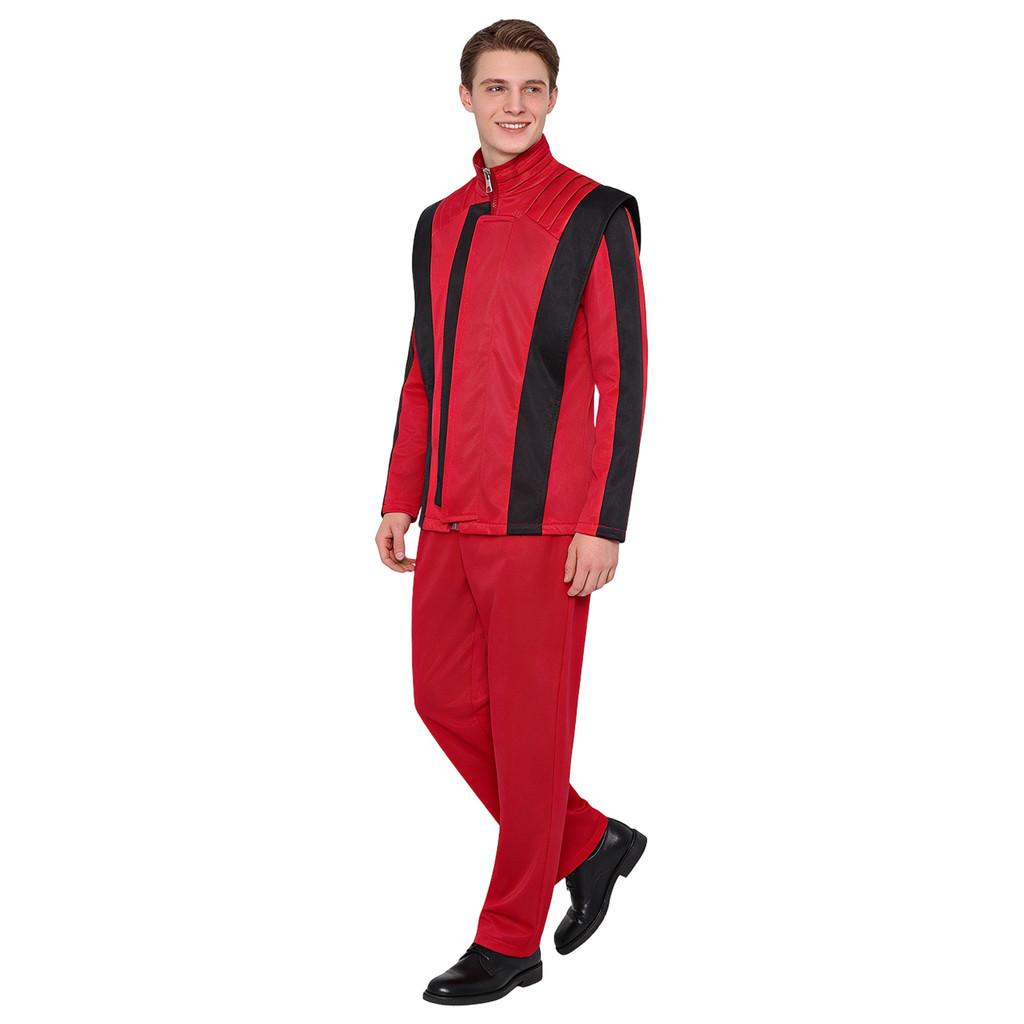 Completo Rosso Cosplay di Michael Jackson per Role Play ed Eventi Anime