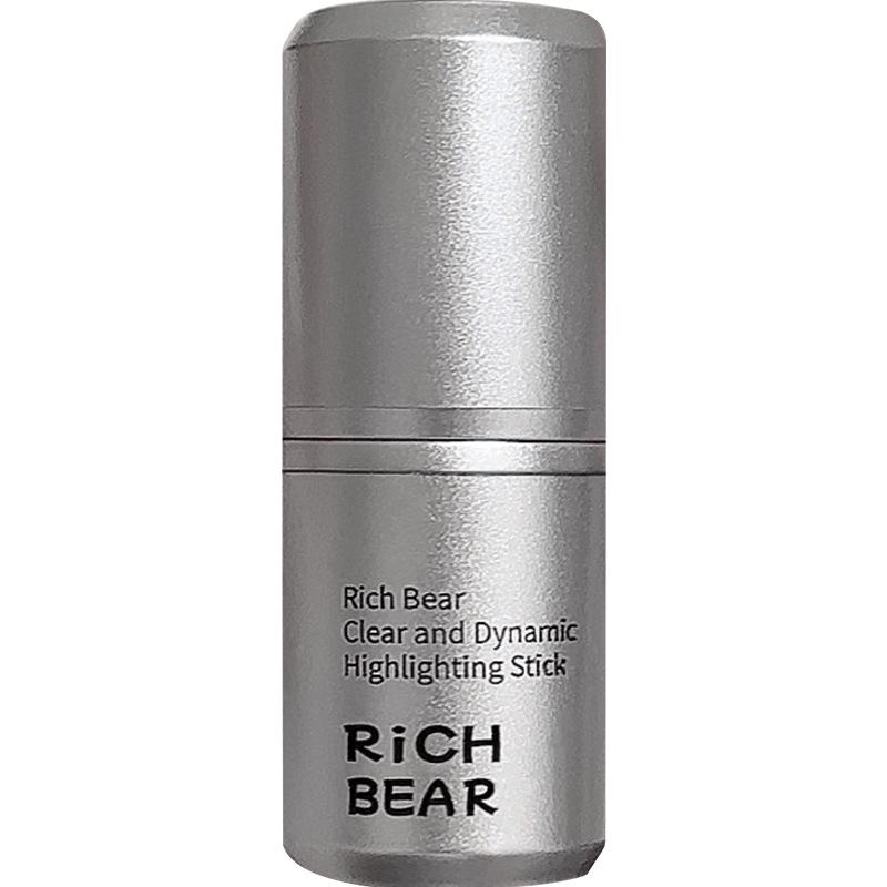 Rich Bear Dewy Highlighter & Contour Stick: Natural Brightening Shimmer for Women