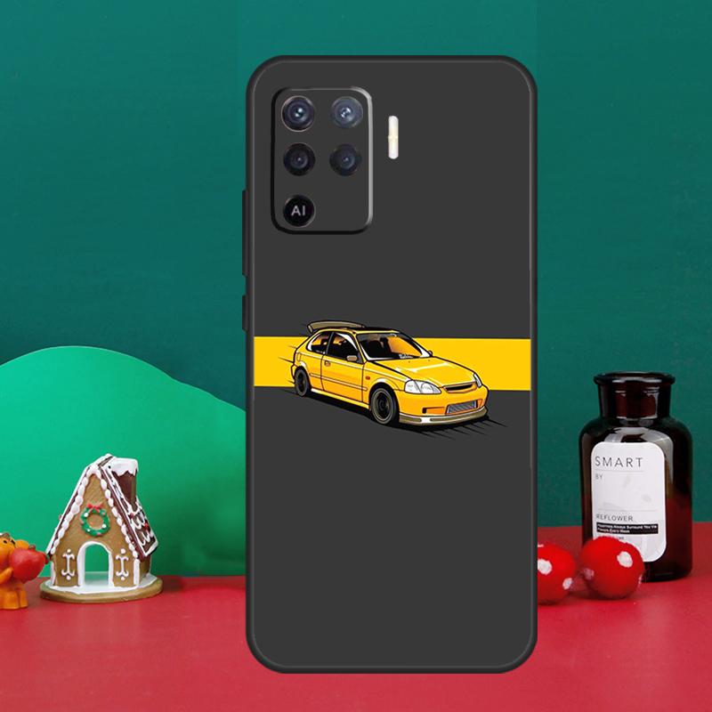 JDM Anime Aesthetic For OPPO A79 A74 A94 A58 A78 A98 A5 A9 A53 A52 A72 A15 A17 A77 A16 A76 A96 A57S A54S Case