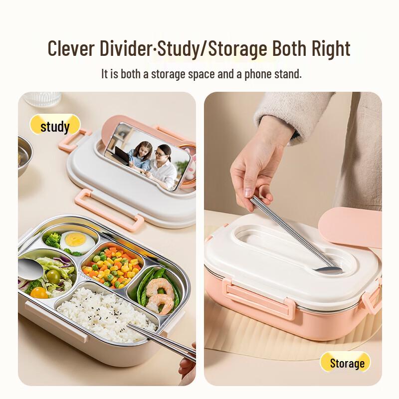 Shuangqiang Edelstahl Isolierte Unterteilte Lunchbox