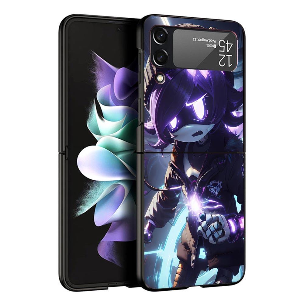Game M-Murder D-Drones Black Phone Case For Samsung ZFlip7 ZFlip6 ZFlip5 ZFlip4 ZFlip3 5G Hard Protective Galaxy Z Flip 3 4 5 6