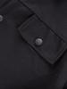 Men's Autumn Waffle Texture Solid Color Long Sleeve Jacket with Pocket