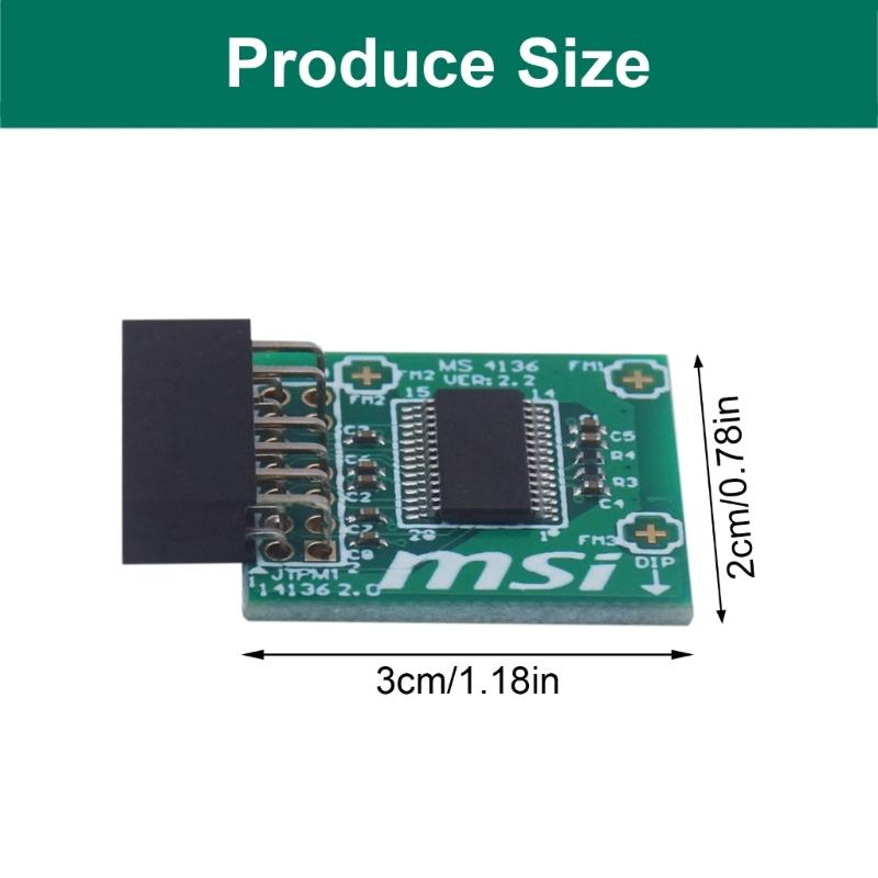TPM 2.0 Encryption Security Module Remote Card Trusted Platform MS-4136 Integration Computer Adapter Replacement