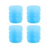 4 Universal Fluorescent Luminous Tire Valve Stem Covers Car Tire Valve Cap Green /Yellow/Blue/Red Fluorescent Powder