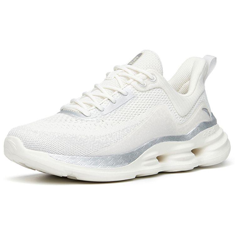 Anta Training Series Shock Absorbing Non-Slip Wear-Resistant Breathable Lightweight Low-Top Running Shoes Women sneaker Silver 922217704-1