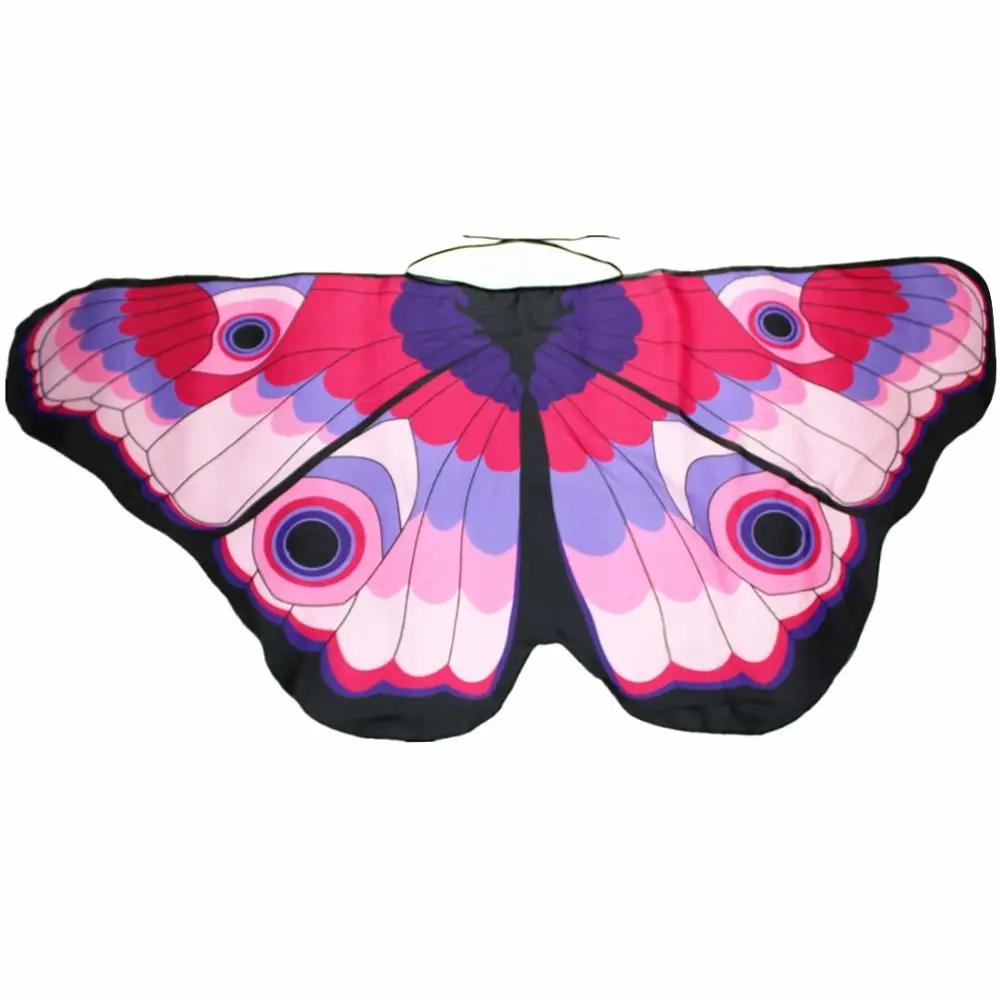 Kids Fairy Shawl Pixie Cloak Butterfly Wings Cape Girls Fancy Dress Costume Gift Christmas Halloween Festival Party Supplies