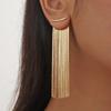 Portable Copper Tassels Earrings Comfortable All Day Wear Daily Fashion Jewelry