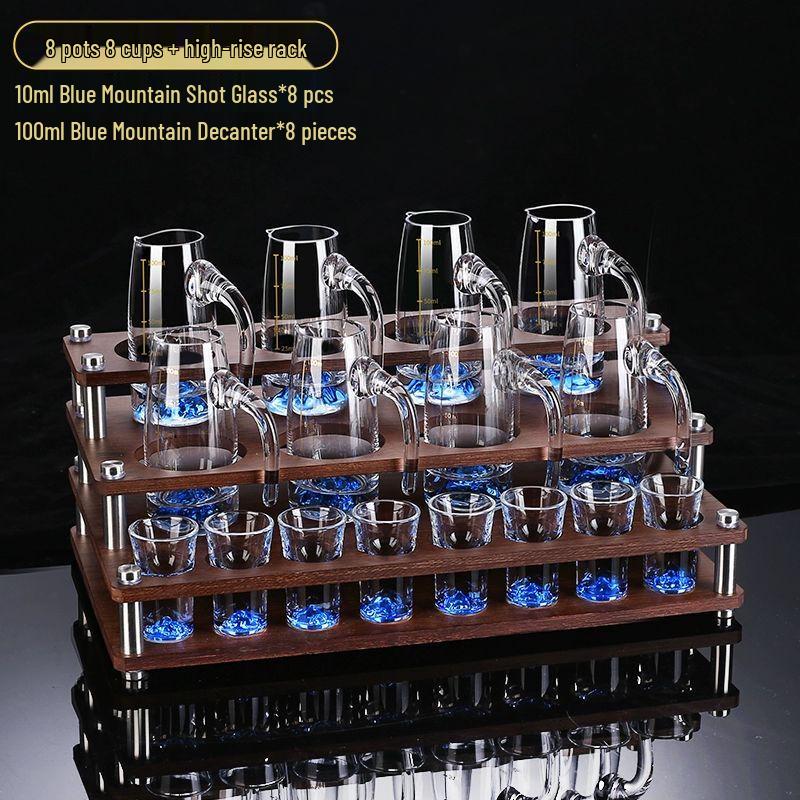 Luxury Crystal Glass Baijiu Decanter and Cup Set