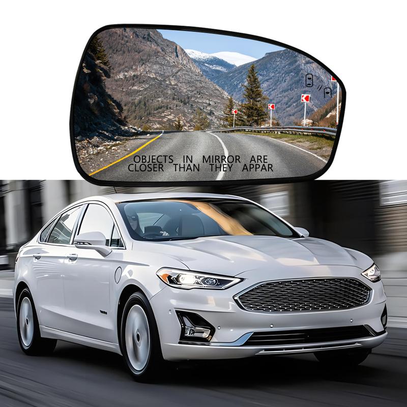 Heated Side Mirror Glass Rearview Mirror Left Right with Blind Spot  for Ford Fusion 2013 2014 2015 2016 2017-  Version