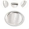 Aluminum Alloy Dinner Plate Salad Round 20cm Stackable Serving Storage Tray for Kitchen