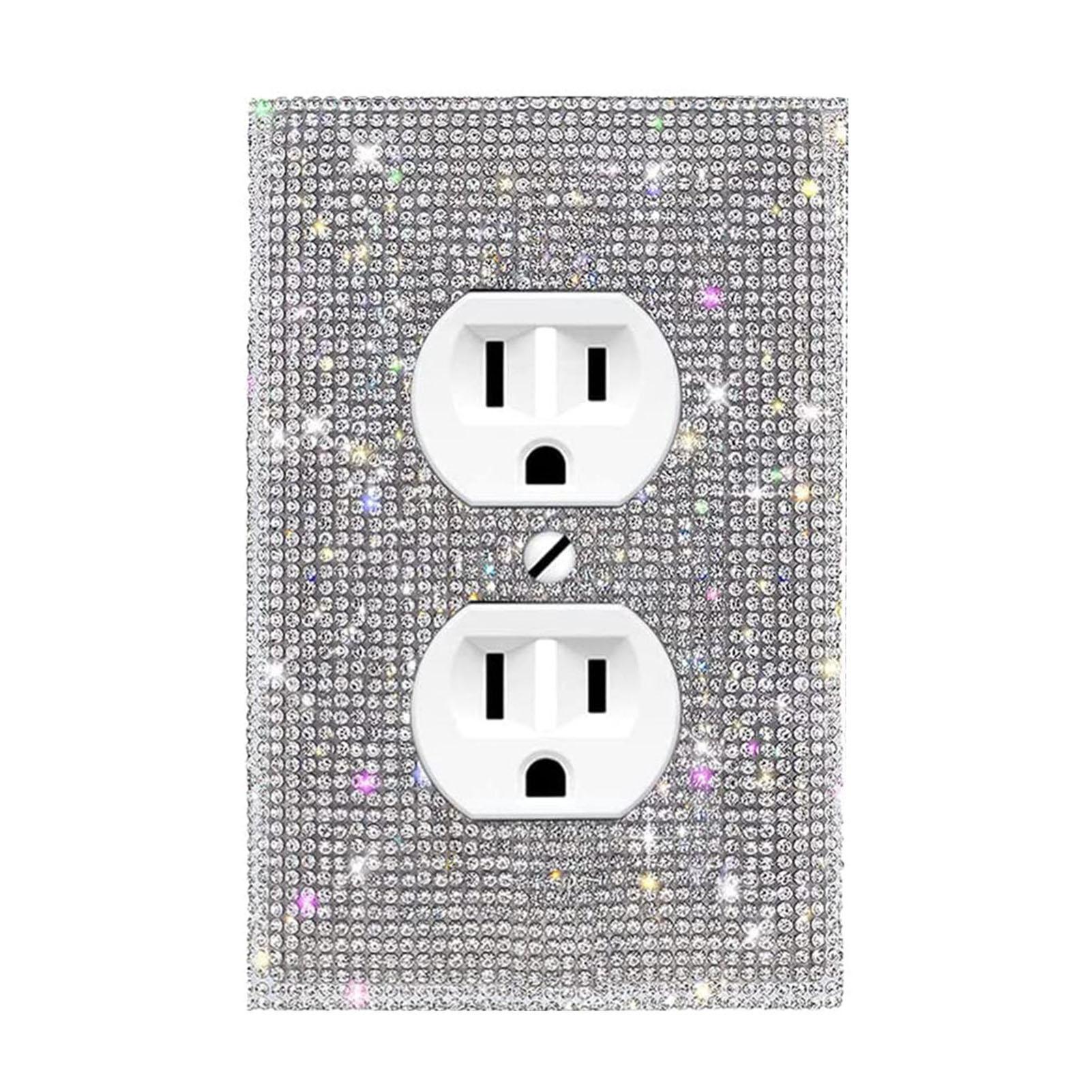 

Панель переключателей Алмазная наклейка Стандарт США Стразы Накладка на стенную панель Прямоугольник Блестящий Свет Кристалл Декоративные настенные панели