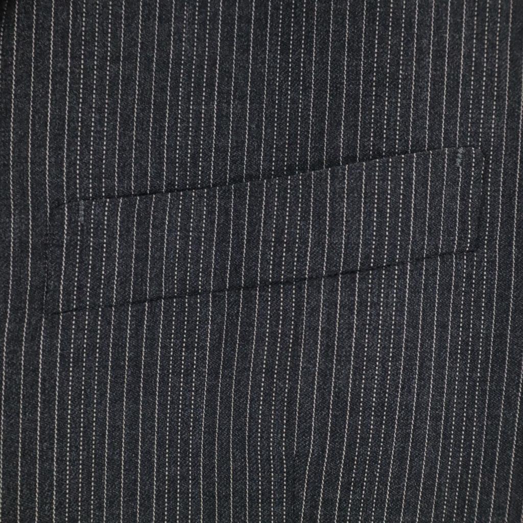 LANVIN Striped Pattern tailored jacket gray Men's Used