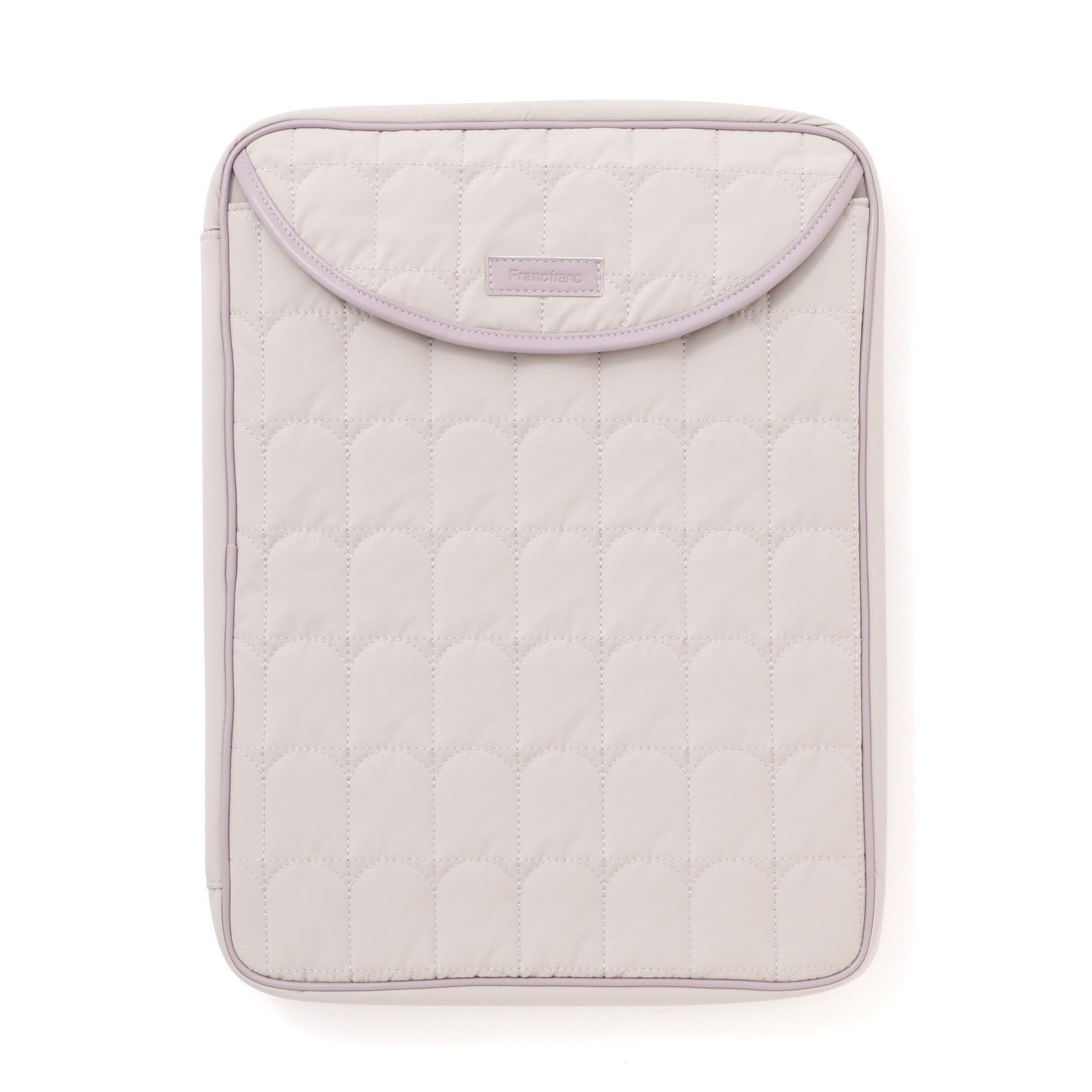 

Francfranc Arch Quilt PC Case, 13-14 inch, Light Gray
