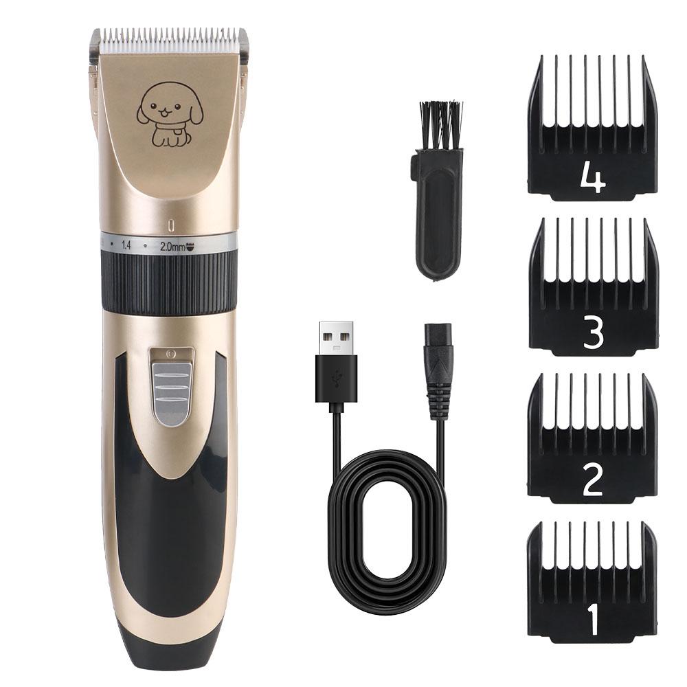 4 Combs Head Portable Dog Haircut Trimmer Shaver Electric Scissors Pet Hair Clipper For Cat Puppy Grooming Cutter Pet Supplies