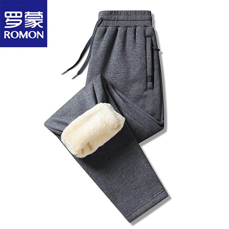 ROMON Men's Thermal Lamb Wool Lined Sports Pants