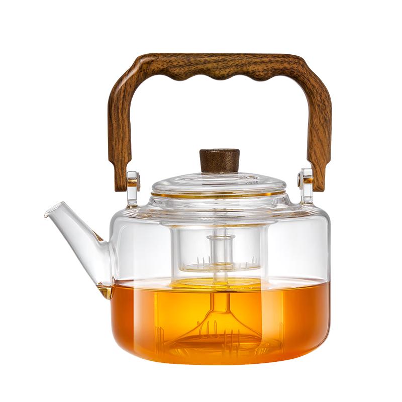 Yaji Heat-Resistant Glass Dual-Use Teapot