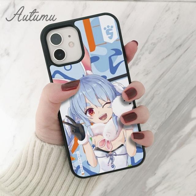 Usada Pekora Hololive anime Phone Case for iPhone 11 12 13 14 Pro Max mini X XR XS SE 2020 6S 7 8 Plus Samsung S21 S22 shell