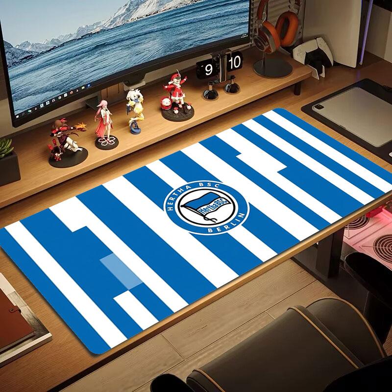Hertha BSC Large Size Mouse Pad Large Gaming Table Cushion Non-slip Laptop Tablet Big Mousepad XXL Mat Mini PC Playmat With Lock edge