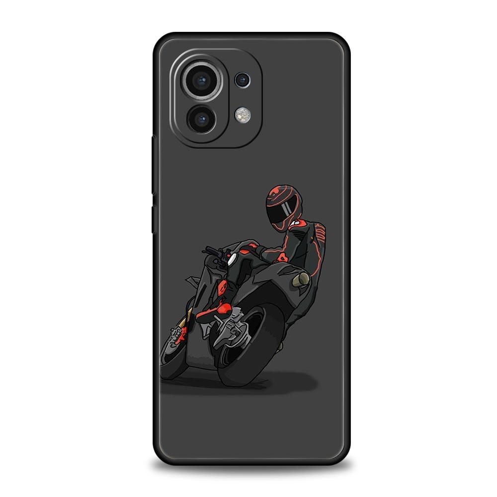Phone Case For Xiaomi Mi 15 14 14T 13T 12T Pro 12 13 11 Lite 5G 11T X6 X5 Pro Soft TPU Cover Moto Cross Motorcycle Sports