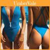 Hochwertiger Damen-Badeanzug-Bikini-Set mit Push-up-Monokini und Reißverschluss-Design