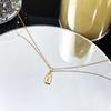 2024 Spring/Summer My One True Love Necklace for Women - Versatile Real Gold-Plated Clavicle Chain Jewelry