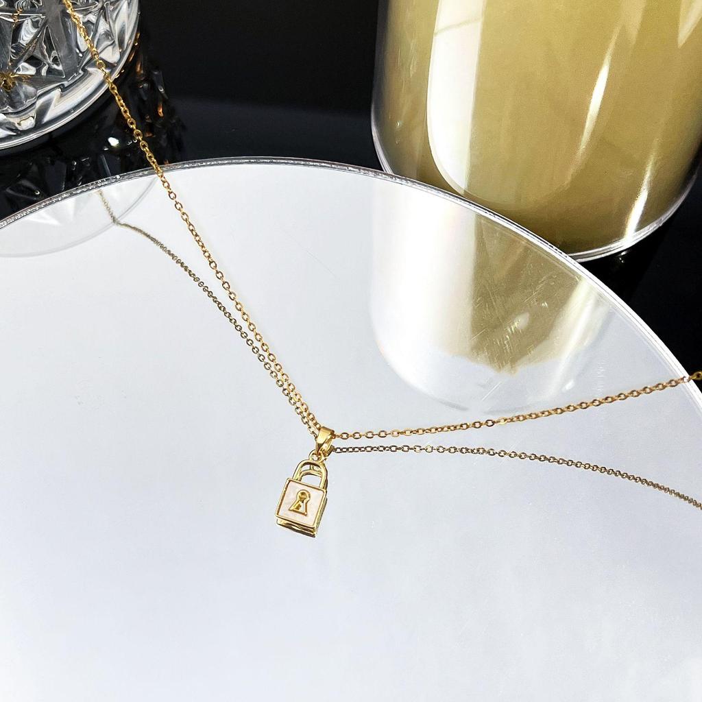 2024 Spring/Summer My One True Love Necklace for Women - Versatile Real Gold-Plated Clavicle Chain Jewelry