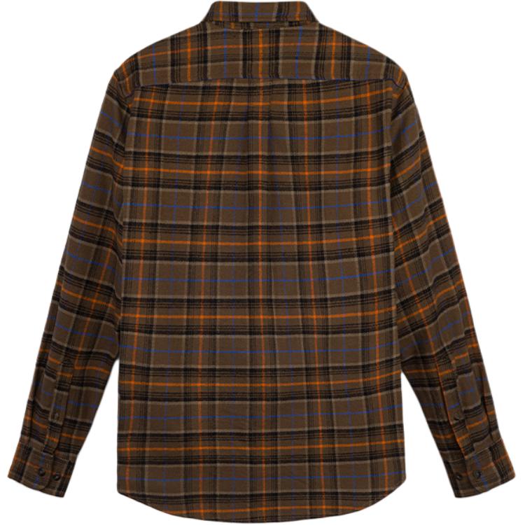 Timberland Casual Sports Plaid Pattern Single-Breasted Long Sleeve Shirt Men Shirts Chocolate A666Y-BK2