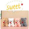 Valentines Gift Wedding Rose Bear Plush Toy 25cm Softly Stuffed for Sweet Moments