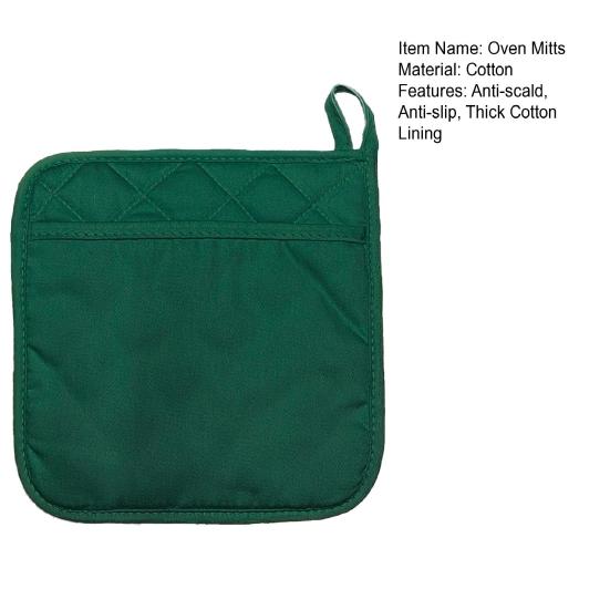1 Manopla de Horno Corta con Agarre Antideslizante Alta Resistencia al Calor Forro de Algodón Más Grueso Cocina Microondas