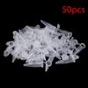 50Pcs 1.5 Ml Laboratory Transparent Micro Plastic Centrifuge Tubes With Snap Lid Container Lids For Laboratory Samples