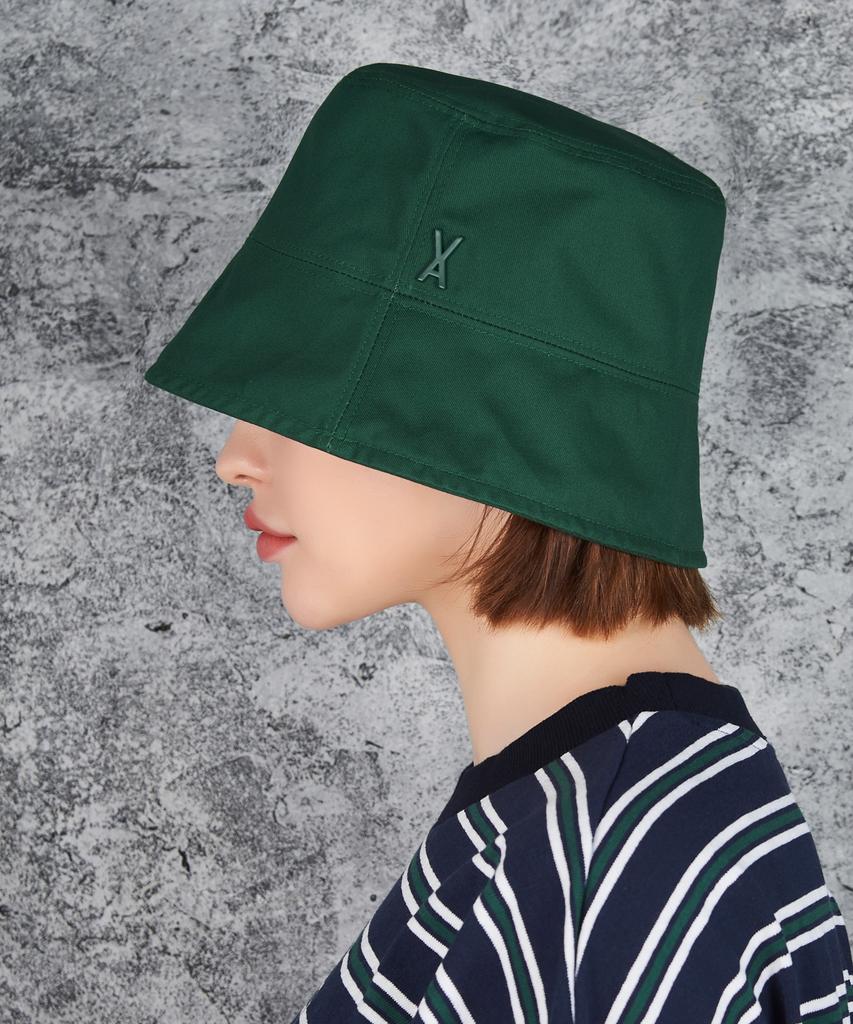 Bajal Studded Drop Oversized Bucket Hat Green