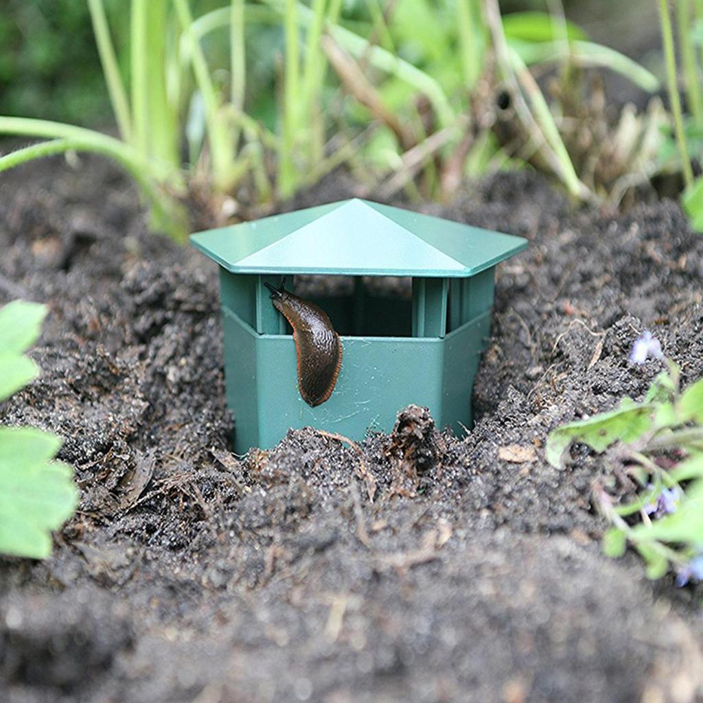 Snail Trap Reusable Portable Easy To Use Beer Bait Snail Trapper Slug House for Yard Farm Patio Lawn Aquarium Fish Tank