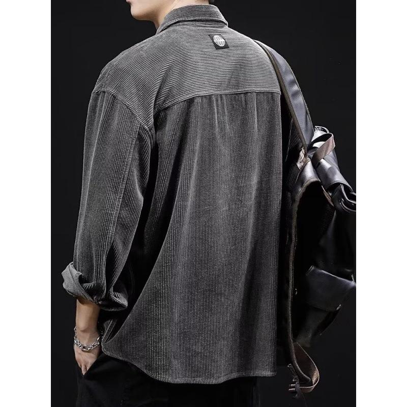 2024 Trendy Men's Casual Loose Lapel Workwear Jacket