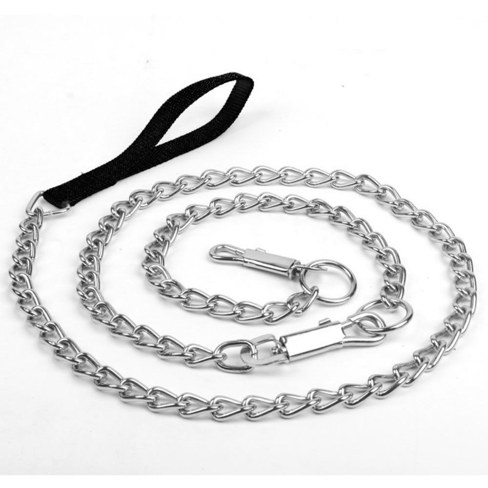 Pet Leash Metal Dog Leash, Iron Chain Dog Leash Iron Buckle Chain Chain Tethered Dog Leash
