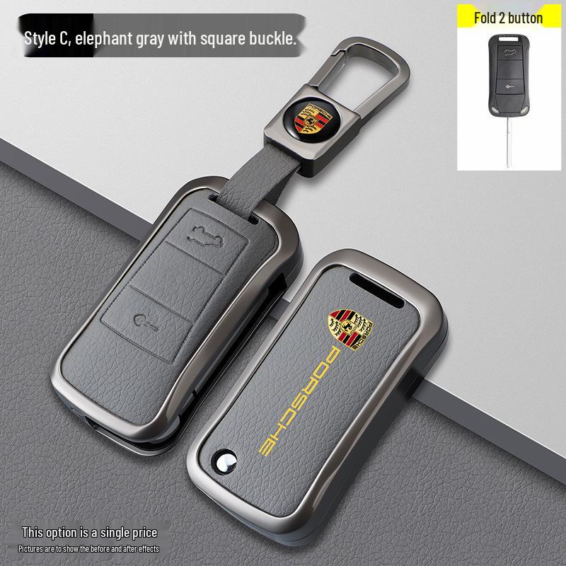 Porsche Model B Elephant Grey Key Case