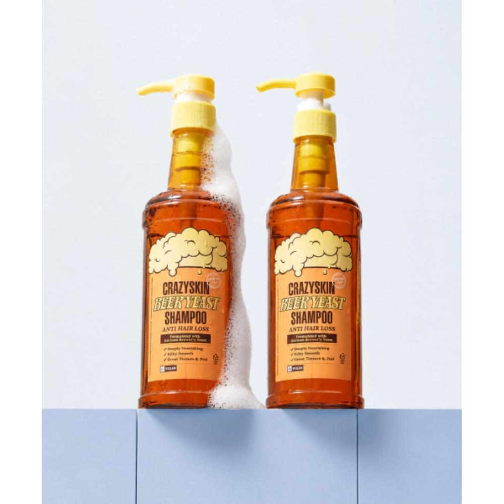 Crazyskin Beer Yeast Shampoo 500ml 2 + 10 Free Samples