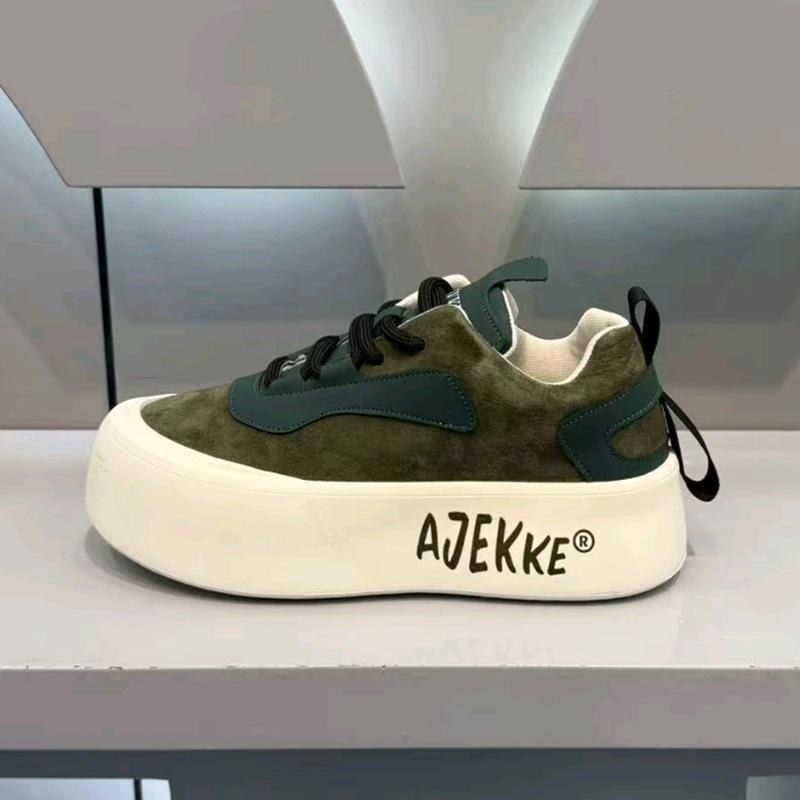 

Autumn new casual shoes platform sneakers trendy aj 38 зеленые хаки